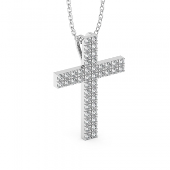 Cross pendant with Diamonds 0.38 ct