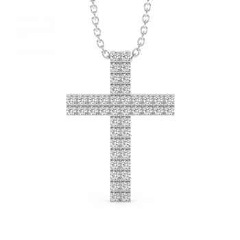 Cross pendant with Diamonds 0.38 ct