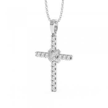 0.40ct Diamond Cross Pendant