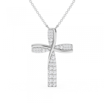 0.40ct Diamond Cross Pendant