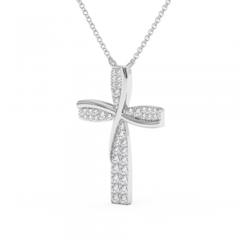 0.40ct Diamond Cross Pendant
