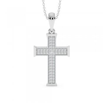 0.40ct Diamond Cross Pendant
