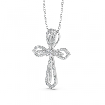 0.42ct Diamond Cross Pendant
