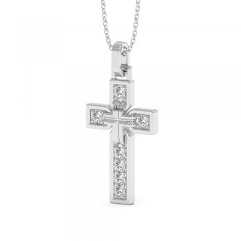 0.42ct Diamond Cross Pendant