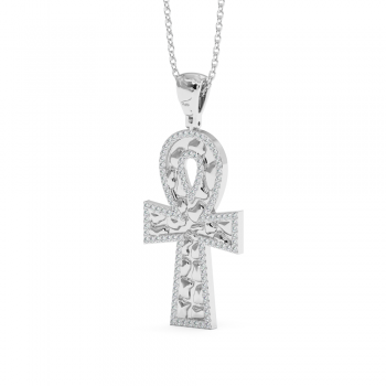 0.42ct Diamond Cross Pendant