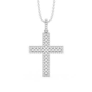 0.43ct Diamond Cross Pendant