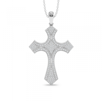 0.44ct Diamond Cross Pendant