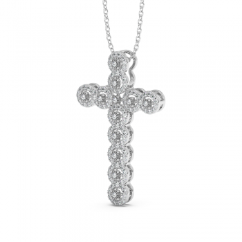 0.44ct Diamond Cross Pendant