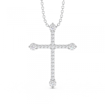 0.45ct Diamond Cross Pendant