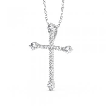 0.45ct Diamond Cross Pendant