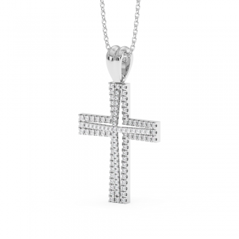 0.46ct Diamond Cross Pendant