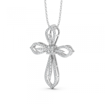 0.47ct Diamond Cross Pendant