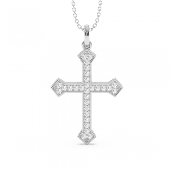 0.48ct Diamond Cross Pendant