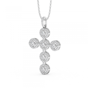 0.51ct Diamond Cross Pendant