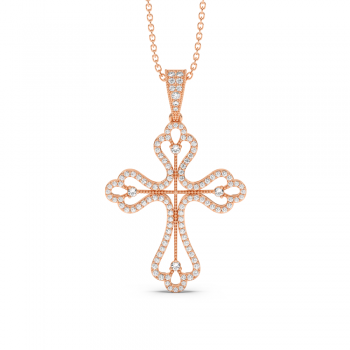 Cross Pendant with Diamonds 0.53 ct
