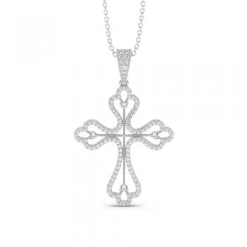Cross Pendant with Diamonds 0.53 ct