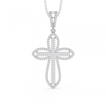 0.53ct Diamond Cross Pendant