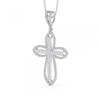 0.53ct Diamond Cross Pendant