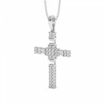 0.56ct Diamond Cross Pendant