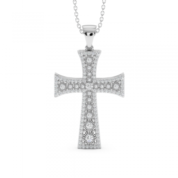 0.57ct Diamond Cross Pendant