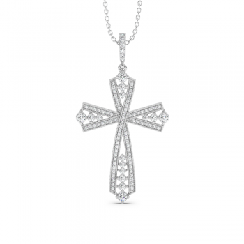 Cross Pendant with Diamonds 0.61 ct