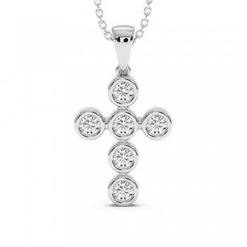 0.64ct Diamond Cross Pendant