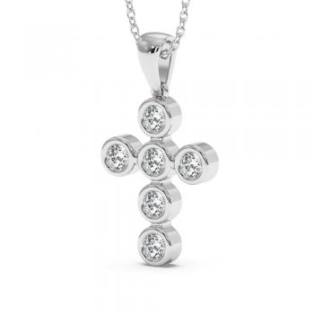 0.64ct Diamond Cross Pendant