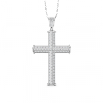 Cross Pendant with Diamonds 0.65 ct