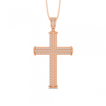 Cross Pendant with Diamonds 0.65 ct