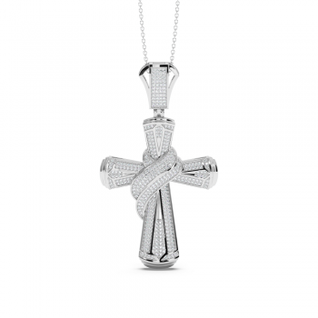 Cross Pendant with Diamonds 0.67 ct