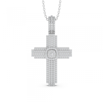 0.67ct Diamond Cross Pendant