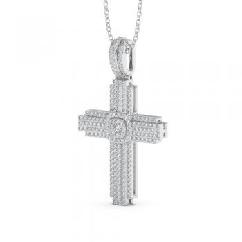 0.67ct Diamond Cross Pendant