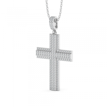 0.68ct Diamond Cross Pendant