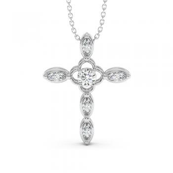 0.69ct Diamond Cross Pendant