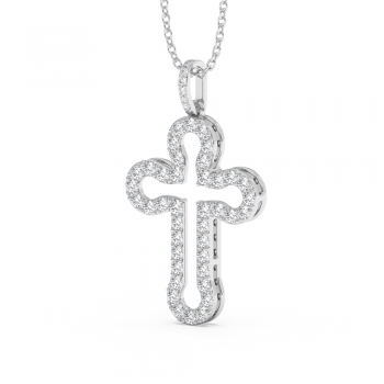 0.71ct Diamond Cross Pendant