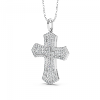0.72ct Diamond Cross Pendant