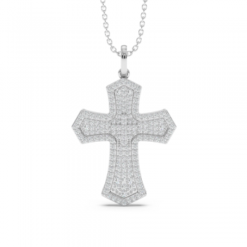 0.72ct Diamond Cross Pendant