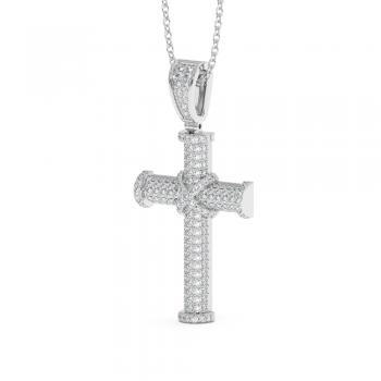 Diamond Cross Pendant with Diamonds 0.74