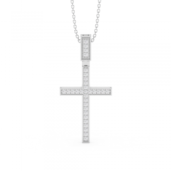 0.78ct Diamond Cross Pendant