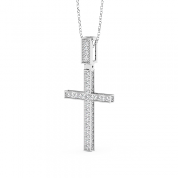 0.78ct Diamond Cross Pendant