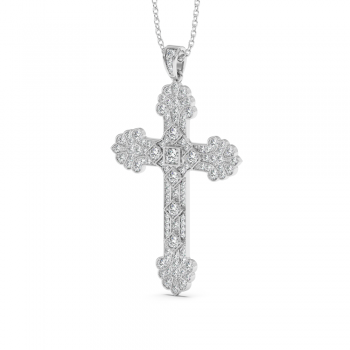 0.82ct Diamond Cross Pendant