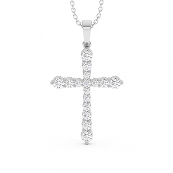 0.84ct Diamond Cross Pendant
