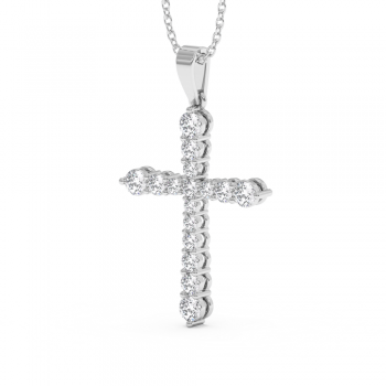 0.84ct Diamond Cross Pendant