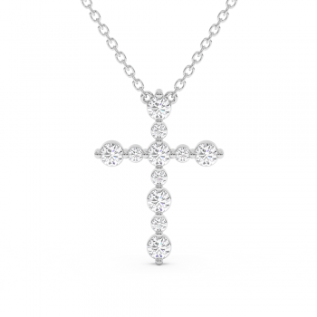 0.92ct Diamond Cross Pendant