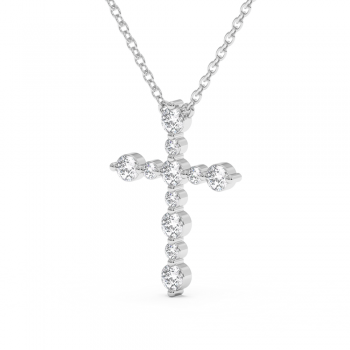 0.92ct Diamond Cross Pendant