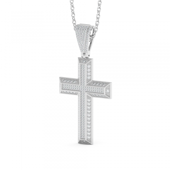 0.95ct Diamond Cross Pendant