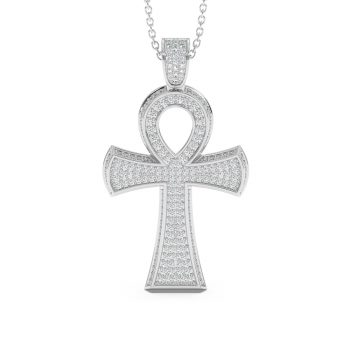 0.98ct Diamond Cross Pendant