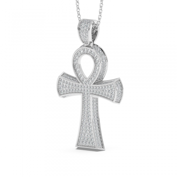 0.98ct Diamond Cross Pendant