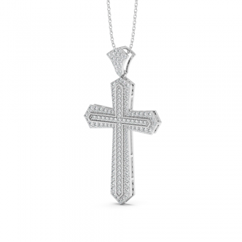 Diamond Cross Pendant 1.05ct