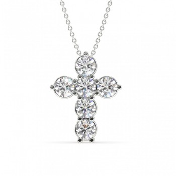 1.08 ct Diamond Cross Pendant